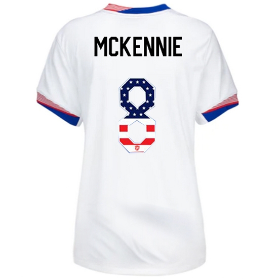 Weston McKennie 2024 USA White Women's Independence Day Jersey