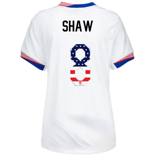 Jaedyn Shaw 2024 USA White Women's Independence Day Jersey