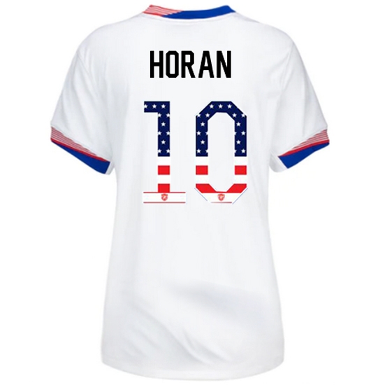 Lindsey Horan 2024 USA White Women's Independence Day Jersey