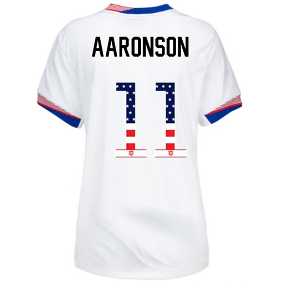 Brenden Aaronson 2024 USA White Women's Independence Day Jersey