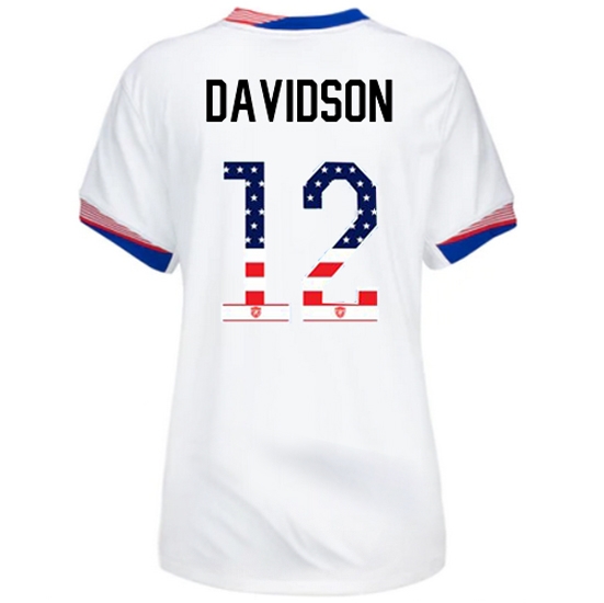 Tierna Davidson 2024 USA White Women's Independence Day Jersey