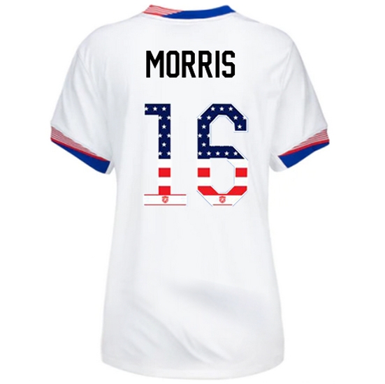 Jordan Morris 2024 USA White Women's Independence Day Jersey