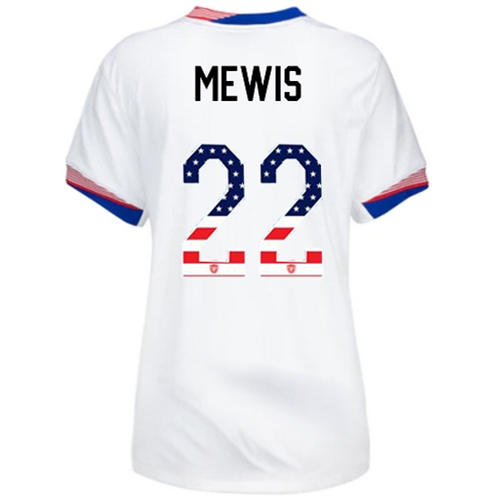 Kristie Mewis 2024 USA White Women's Independence Day Jersey