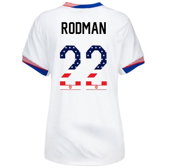 Trinity Rodman 2024 USA White Women's Independence Day Jersey