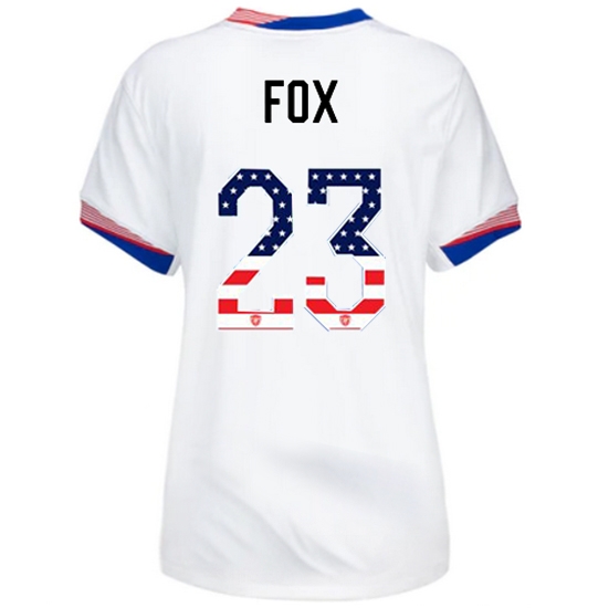 Emily Fox 2024 USA White Women's Independence Day Jersey