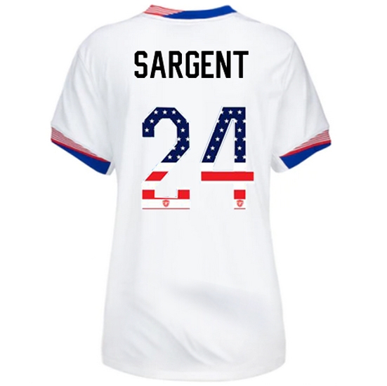 Josh Sargent 2024 USA White Women's Independence Day Jersey