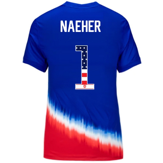 Alyssa Naeher 2024 USA Blue/Red Women's Independence Day Jersey