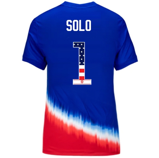 Hope Solo 2024 USA Blue/Red Women's Independence Day Jersey