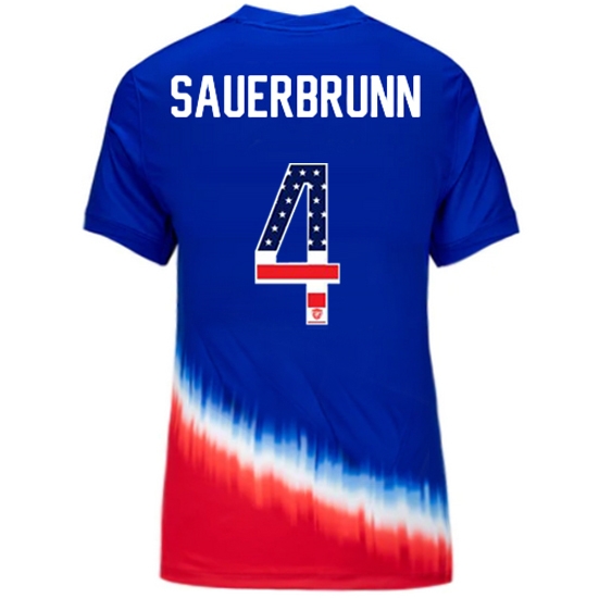 Becky Sauerbrunn 2024 USA Blue/Red Women's Independence Day Jersey