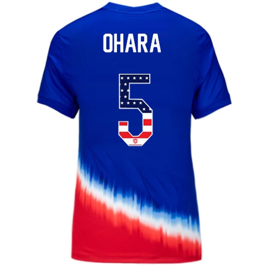 Kelley O'Hara 2024 USA Blue/Red Women's Independence Day Jersey