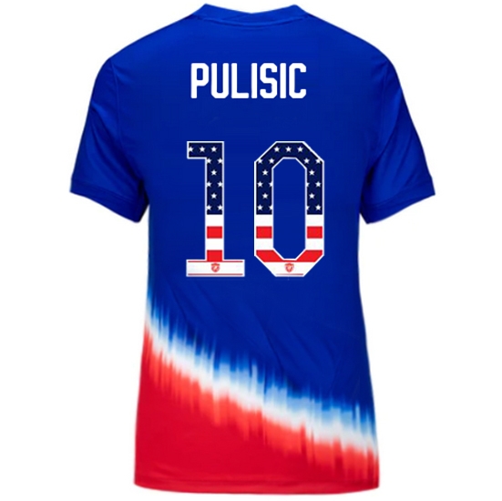 Christian Pulisic 2024 USA Blue/Red Women's Independence Day Jersey