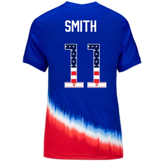 Sophia Smith 2024 USA Blue/Red Women's Independence Day Jersey