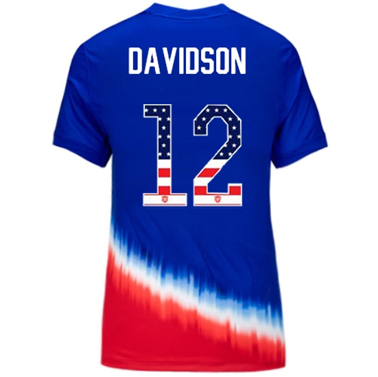 Tierna Davidson 2024 USA Blue/Red Women's Independence Day Jersey