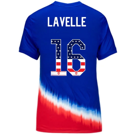 Rose Lavelle 2024 USA Blue/Red Women's Independence Day Jersey