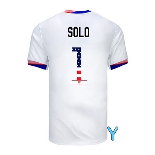 Hope Solo 2024 USA White Youth Independence Day Jersey