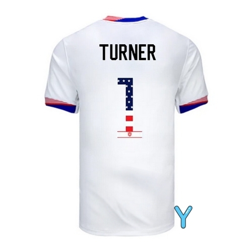 Matt Turner 2024 USA White Youth Independence Day Jersey