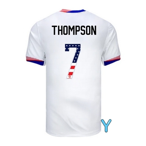 Alyssa Thompson 2024 USA White Youth Independence Day Jersey