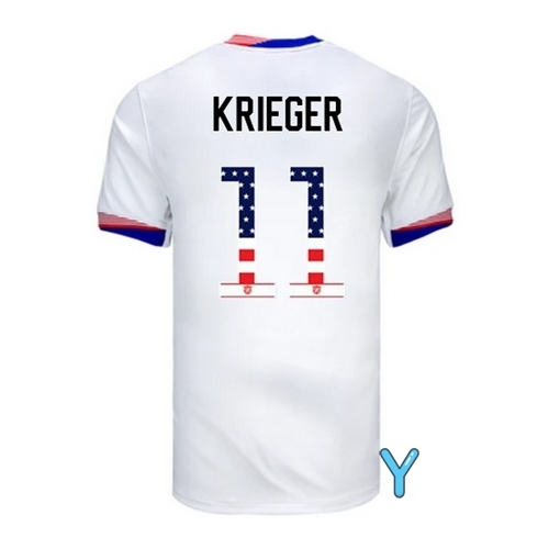 Ali Krieger 2024 USA White Youth Independence Day Jersey