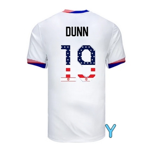 Crystal Dunn 2024 USA White Youth Independence Day Jersey