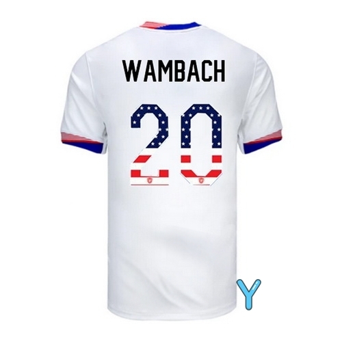 Abby Wambach 2024 USA White Youth Independence Day Jersey