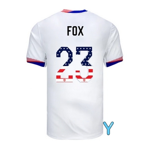 Emily Fox 2024 USA White Youth Independence Day Jersey