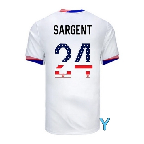 Josh Sargent 2024 USA White Youth Independence Day Jersey