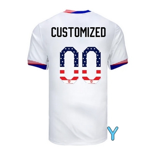 Customized 2024 USA White Youth Independence Day Jersey