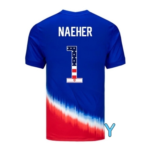 Alyssa Naeher 2024 USA Blue/Red Youth Independence Day Jersey