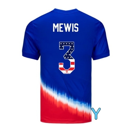 Samantha Mewis 2024 USA Blue/Red Youth Independence Day Jersey