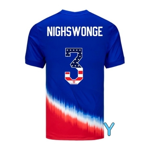 Jenna Nighswonger 2024 USA Blue/Red Youth Independence Day Jersey