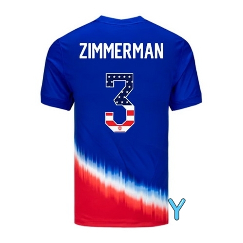 Walker Zimmerman 2024 USA Blue/Red Youth Independence Day Jersey