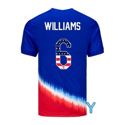 Lynn Williams 2024 USA Blue/Red Youth Independence Day Jersey