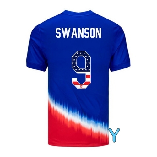 Mallory Swanson 2024 USA Blue/Red Youth Independence Day Jersey