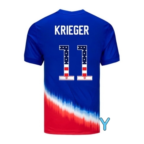 Ali Krieger 2024 USA Blue/Red Youth Independence Day Jersey