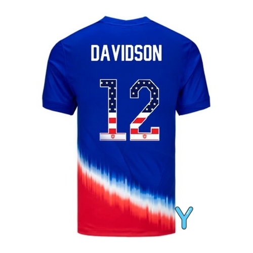 Tierna Davidson 2024 USA Blue/Red Youth Independence Day Jersey