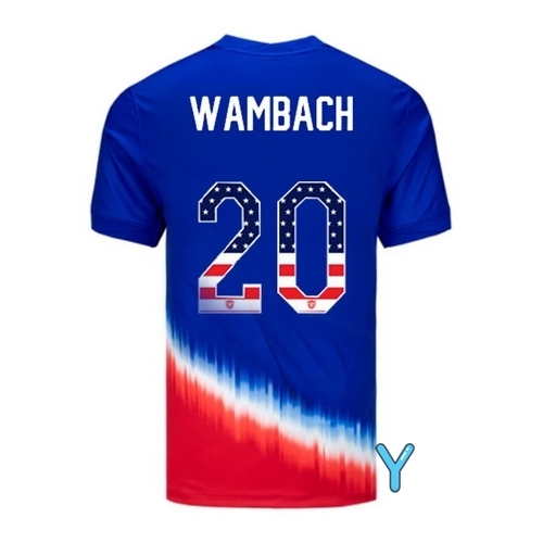 Abby Wambach 2024 USA Blue/Red Youth Independence Day Jersey