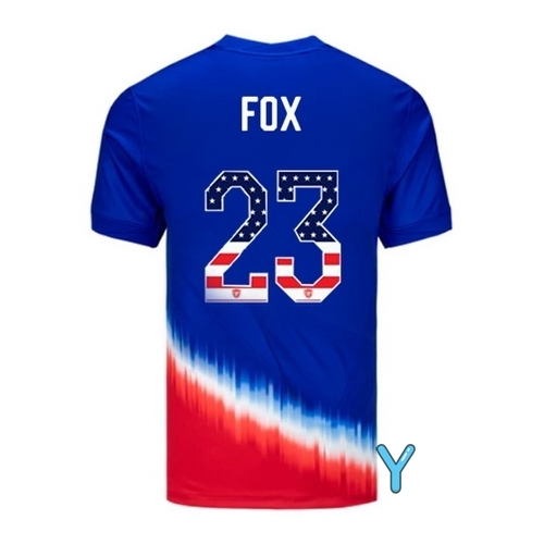 Emily Fox 2024 USA Blue/Red Youth Independence Day Jersey